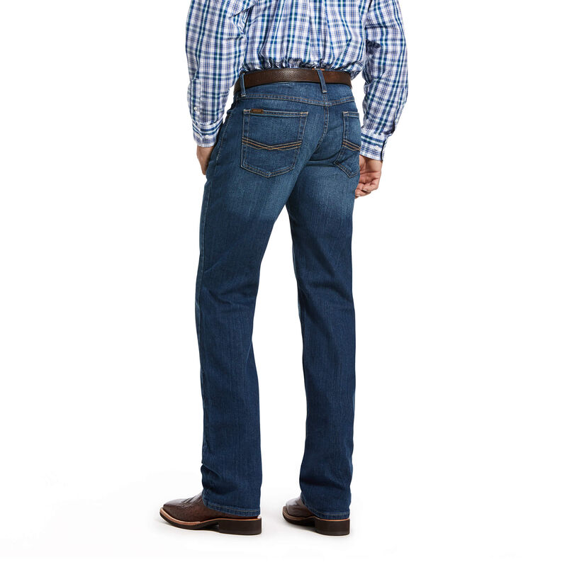 Ariat Western: M5 Slim Stretch Legacy Stackable Straight Leg Pantalones Vaqueros Hombre - Azules (WF